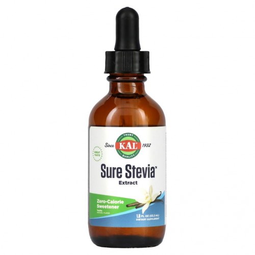 KAL, 슈어 스테비아, 천연 바닐라, 1.8 fl oz (53.2 ml)