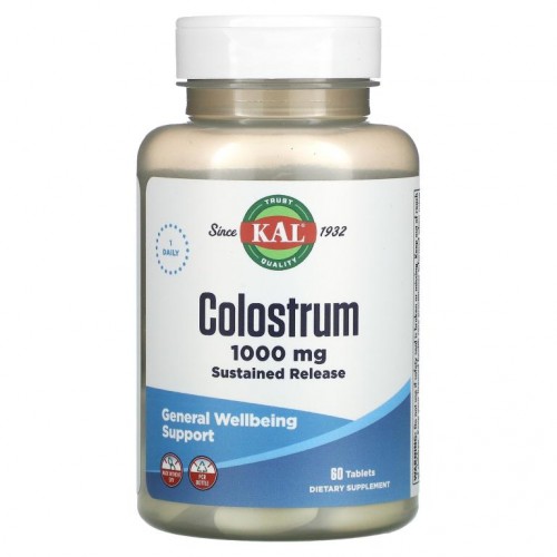 KAL, 초유, 1,000mg, 60정