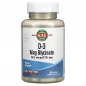KAL, D-3 마그네슘 글리시네이트, 125mcg/170mg, 베지 캡슐 90정