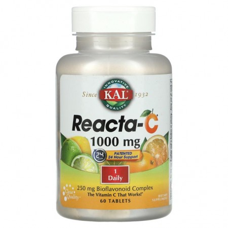 KAL, Reacta-C, 1,000mg, 60정