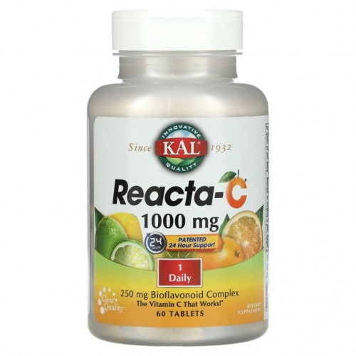 KAL, Reacta-C, 1,000mg, 60정