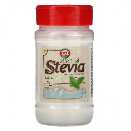 KAL, Sure Stevia 내추럴 엑스트랙트, 3.5 oz (100 g)