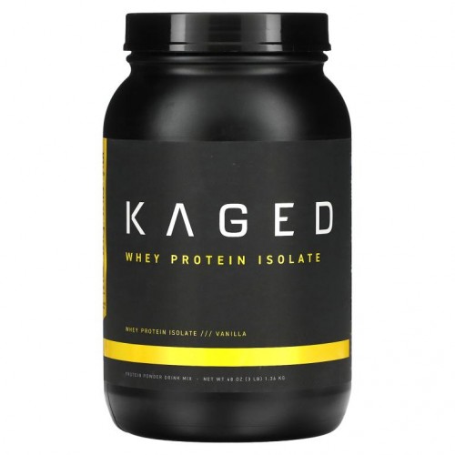 Kaged Muscle, 분리유청단백질, 바닐라, 1.36kg(3lb)