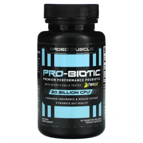 Kaged Muscle, 프로바이오틱, 프리미엄 퍼포먼스 프로바이오틱, 300억CFU, 표적 배출 베지캡슐 90정