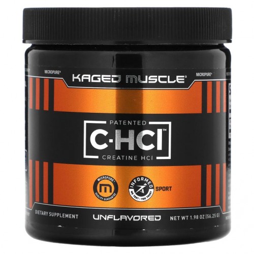Kaged Muscle, 특허받은 C-HCI, 크레아틴 HCI, 무맛, 56.25g(1.98oz)