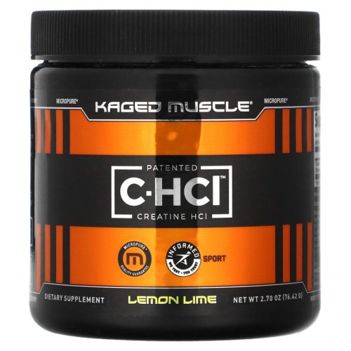 Kaged Muscle, 특허 받은 C-HCL 카르니틴, 레몬 라임, 2.70 oz (76.425 g)