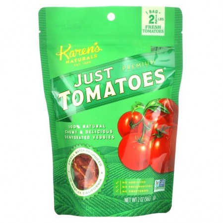 Karen's Naturals, Just Tomatoes, 프리미엄, 2 oz (56 g)