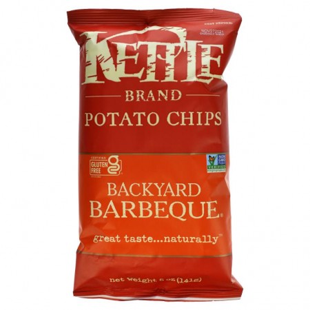Kettle Foods, 감자 칩, 백야드 바베큐, 141g(5oz)