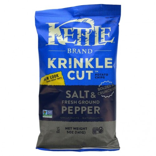 Kettle Foods, 감자 칩, 소금 및 후춧가루, 141g(5oz)