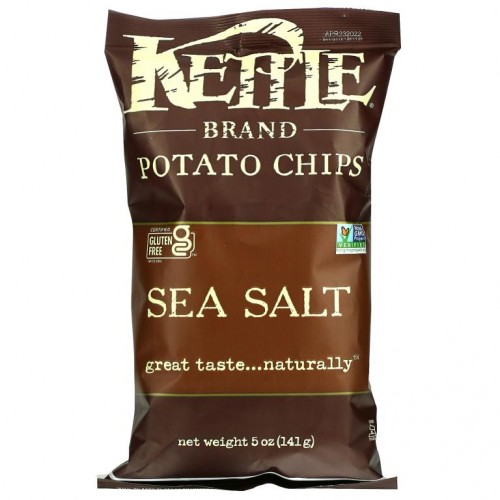 Kettle Foods, 포테이토 칩, 바다 소금, 5 oz (142 g)