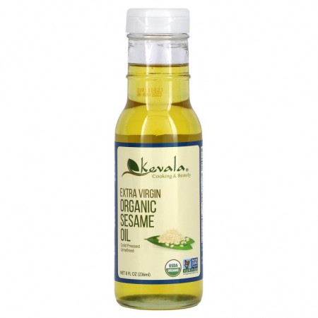 Kevala, 엑스트라 버진 유기농 참기름, 236ml(8fl oz)