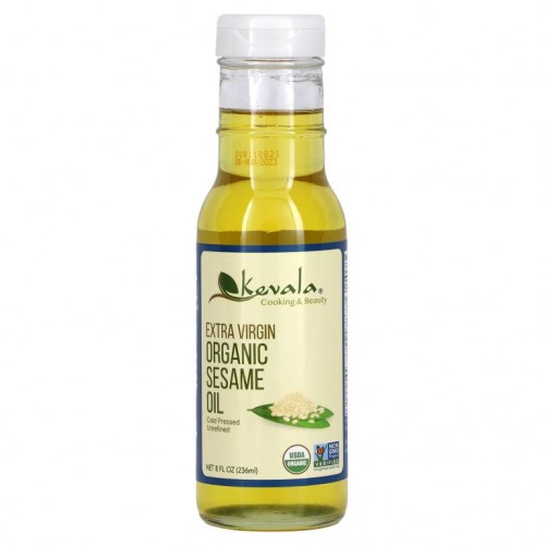 Kevala, 엑스트라 버진 유기농 참기름, 236ml(8fl oz)