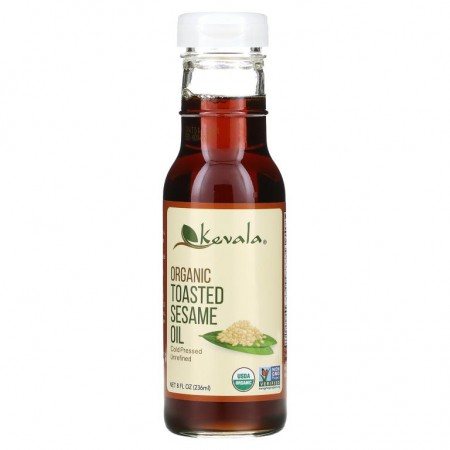 Kevala, 유기농 볶은 참깨 오일, 236ml(8fl oz)