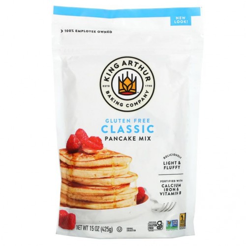 King Arthur Flour, 팬케이크 믹스, 글루텐 무함유, 425g(15oz)