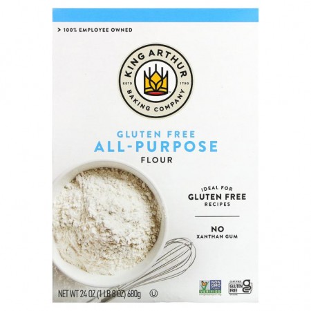 King Arthur Flour, 다목적 가루, 글루텐 무함유, 680g(24oz)