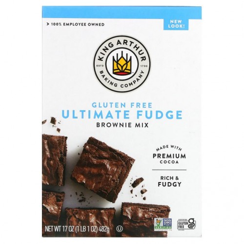 King Arthur Flour, 글루텐 없는 브라우니 믹스, 17 온스 (482g)