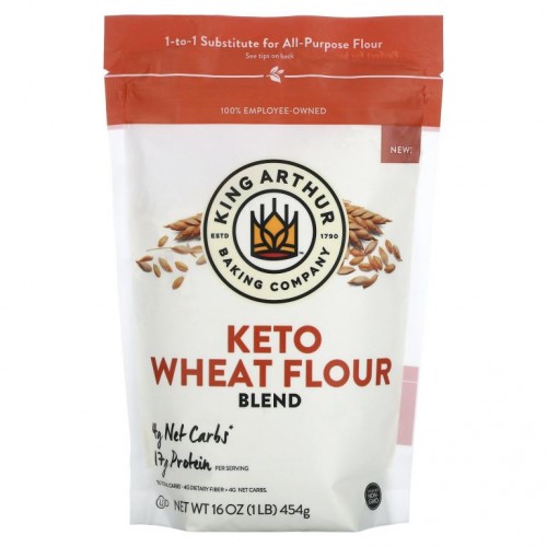 King Arthur Flour, 케토 밀가루 혼합물, 454g(16oz)