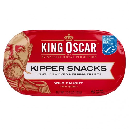 King Oscar, 훈제 청어, 연한 훈제 청어 살코기, 100g(3.54oz)