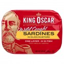 King Oscar, Wild Caught, Sardines In Dijon Mustard, 3.75 oz (106 g)