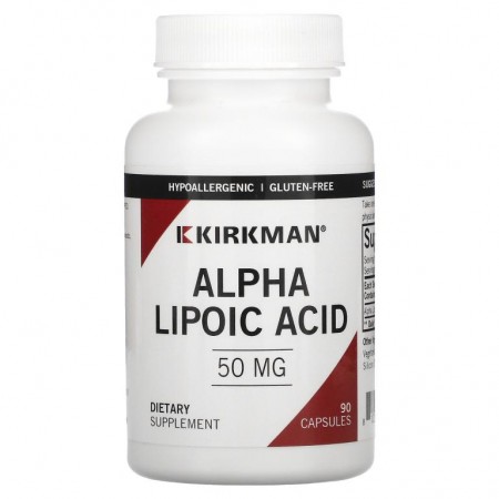 Kirkman Labs, 알파리포산, 50mg, 캡슐 90정