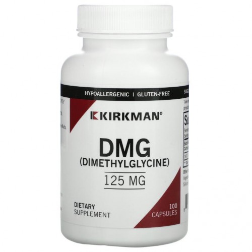 Kirkman Labs, DMG(다이메틸글라이신), 125mg, 캡슐 100정
