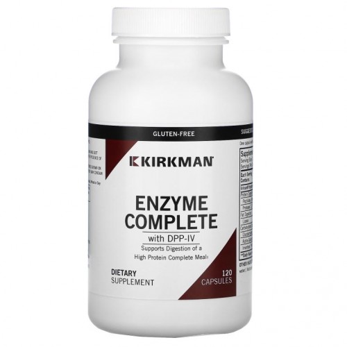 Kirkman Labs, DPP-IV 함유 Enzyme Complete, 캡슐 120정