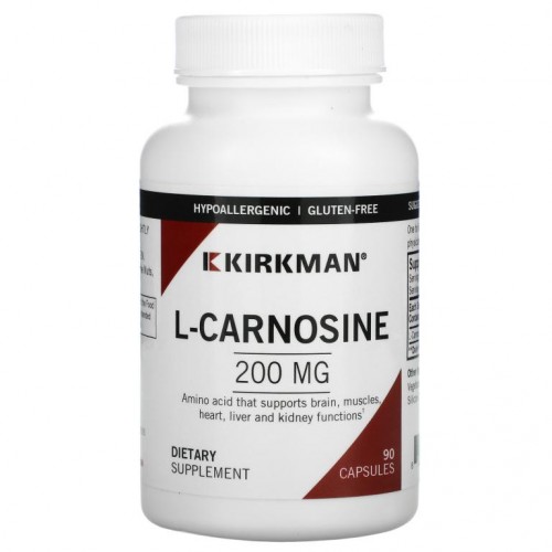 Kirkman Labs, L-카르노신, 200mg, 캡슐 90정