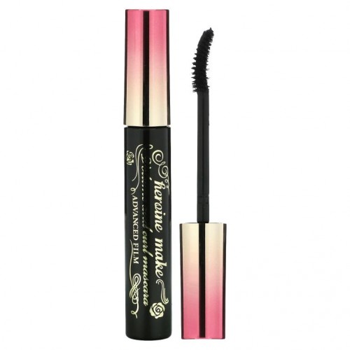 KissMe, 히로인 메이크, 볼륨 앤 컬 마스카라, 어드밴스드 필름, 워터프루프, #01 슈퍼 블랙, 6g(0.21oz)