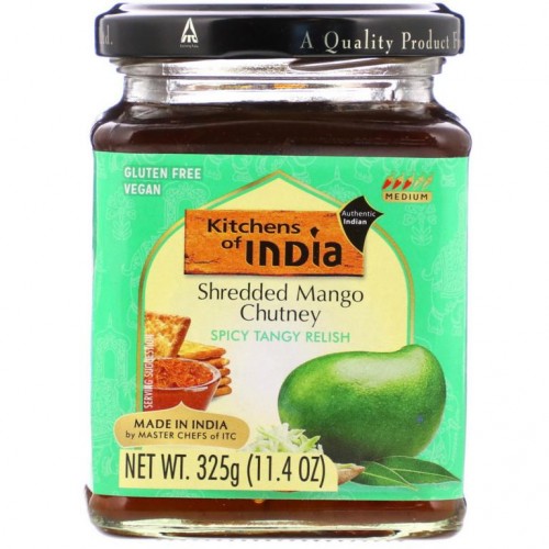 Kitchens of India, 잘게 잘린 망고 처트니, 325g(11.4oz)