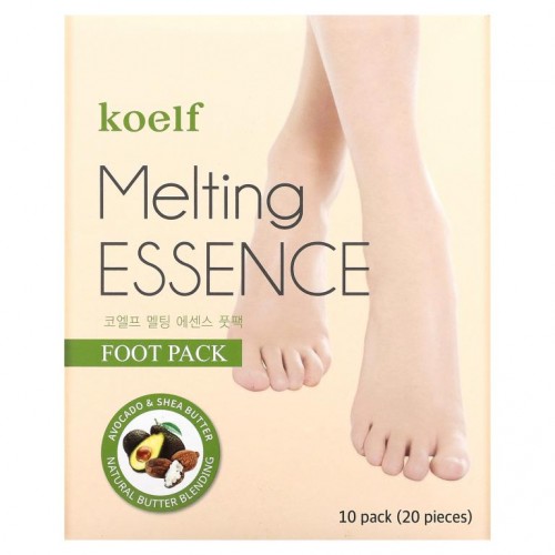 Koelf, 멜팅 에센스 풋팩, 10쌍
