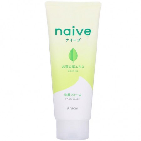 Kracie, Naive, 페이스 워시, 그린 티, 130g(4.5oz)