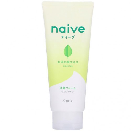 Kracie, Naive, 페이스 워시, 그린 티, 130g(4.5oz)
