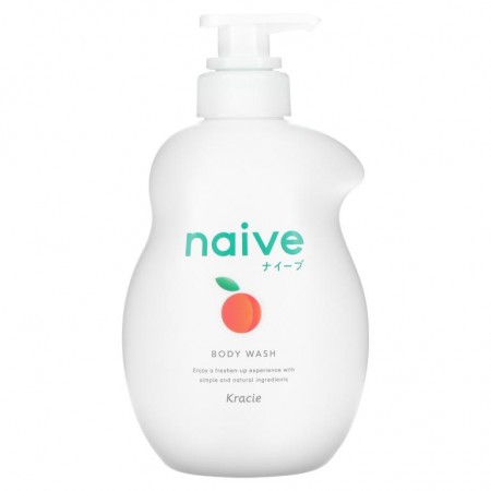Kracie, Naive, 바디 워시, 피치, 530ml(17.9fl oz)