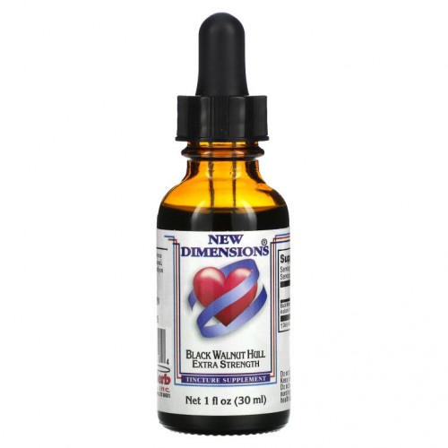 Kroeger Herb Co, New Dimensions, 흑호두 껍질 엑스트라 스트렝스, 30ml(1fl oz)