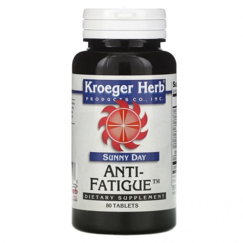 Kroeger Herb Co, Sunny Day, 안티패티그, 80정