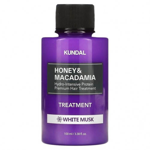 Kundal, 꿀 & 마카다미아, 트리트먼트, 화이트 머스크, 100ml(3.38fl oz)