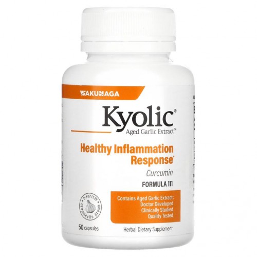 Kyolic, Aged Garlic Extract, 커큐민, 캡슐 50정
