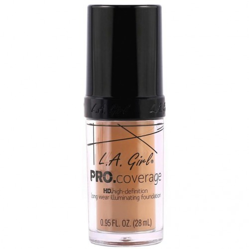 L.A. Girl, 프로 커버리지 HD 파운데이션, 베이지, 0.95fl oz(28ml)