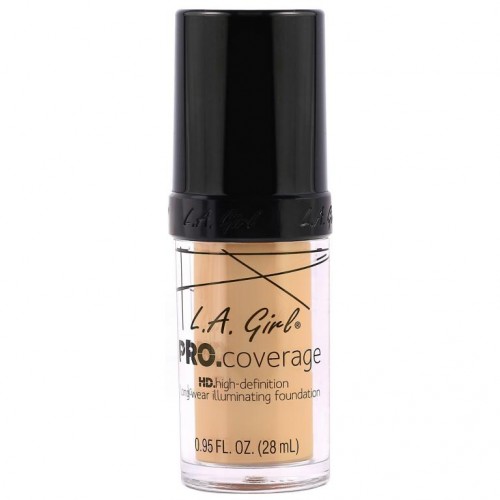 L.A. Girl, 프로 커버리지 HD 파운데이션, 페어, 0.95fl oz(28ml)