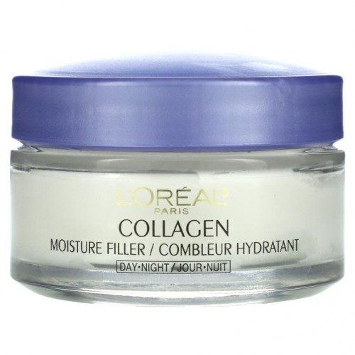 L'Oreal, Collagen Moisture Filler, 밤낮용 크림, 1.7oz(48g)