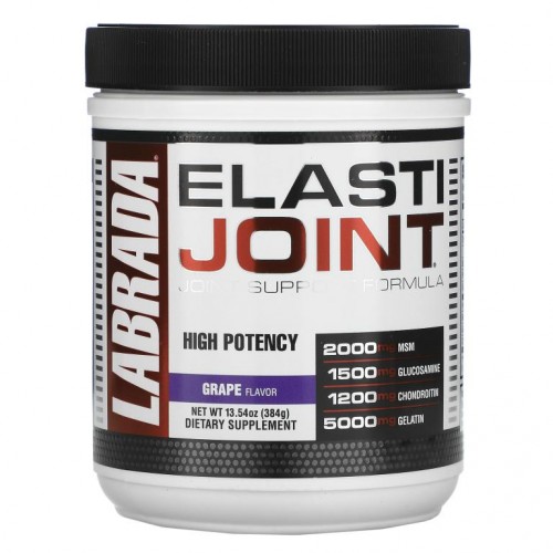 Labrada Nutrition, 엘라스티조인트, 관절 지원 포뮬러, 포도 맛, 13.54 oz (384 g)
