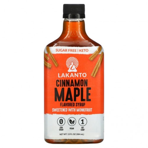 Lakanto, 시나몬 메이플 맛 시럽, 384ml(13oz)
