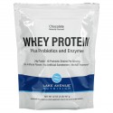 Lake Avenue Nutrition, 유청 단백질 + 프로바이오틱, 초콜릿 맛, 907g(2lbs) 파우치