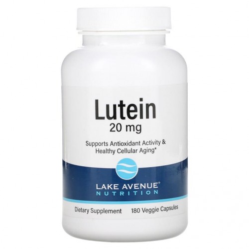 Lake Avenue Nutrition, 루테인, 20mg, 베지 캡슐 180정