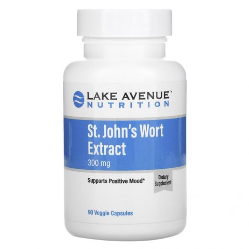 Lake Avenue Nutrition, 세인트존스워트 추출물, 300mg, 베지 캡슐 90정