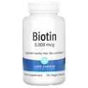 Lake Avenue Nutrition, 바이오틴, 5,000mcg, 베지 캡슐 120정