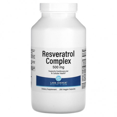 Lake Avenue Nutrition, 레스베라트롤 복합체, 500mg, 베지 캡슐 250정