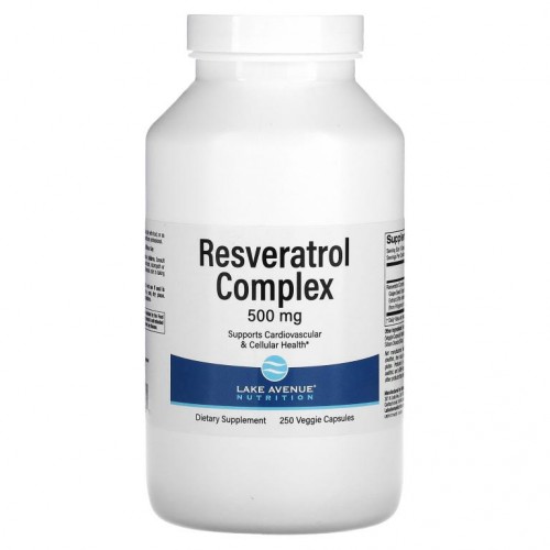 Lake Avenue Nutrition, 레스베라트롤 복합체, 500mg, 베지 캡슐 250정