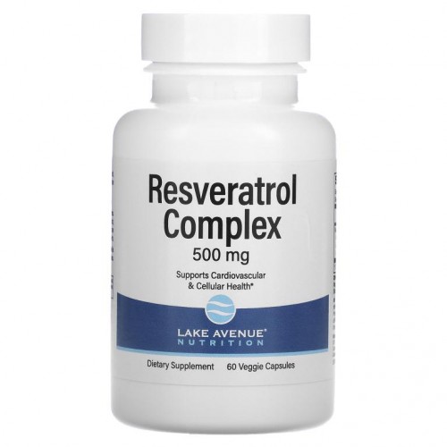 Lake Avenue Nutrition, 레스베라트롤 복합체, 500mg, 캡슐 60정