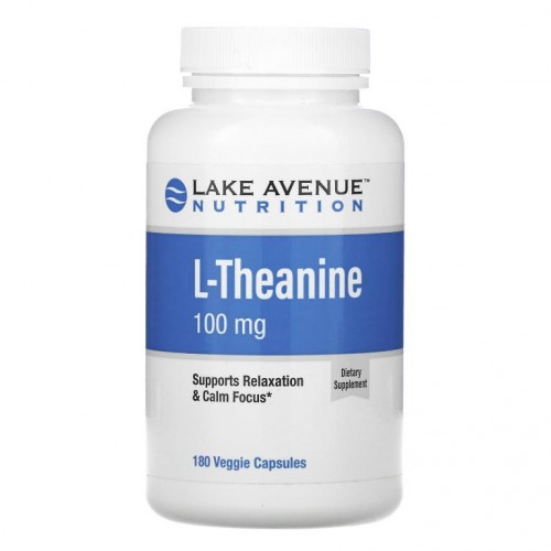 Lake Avenue Nutrition, L-테아닌, 100mg, 베지 캡슐 180정